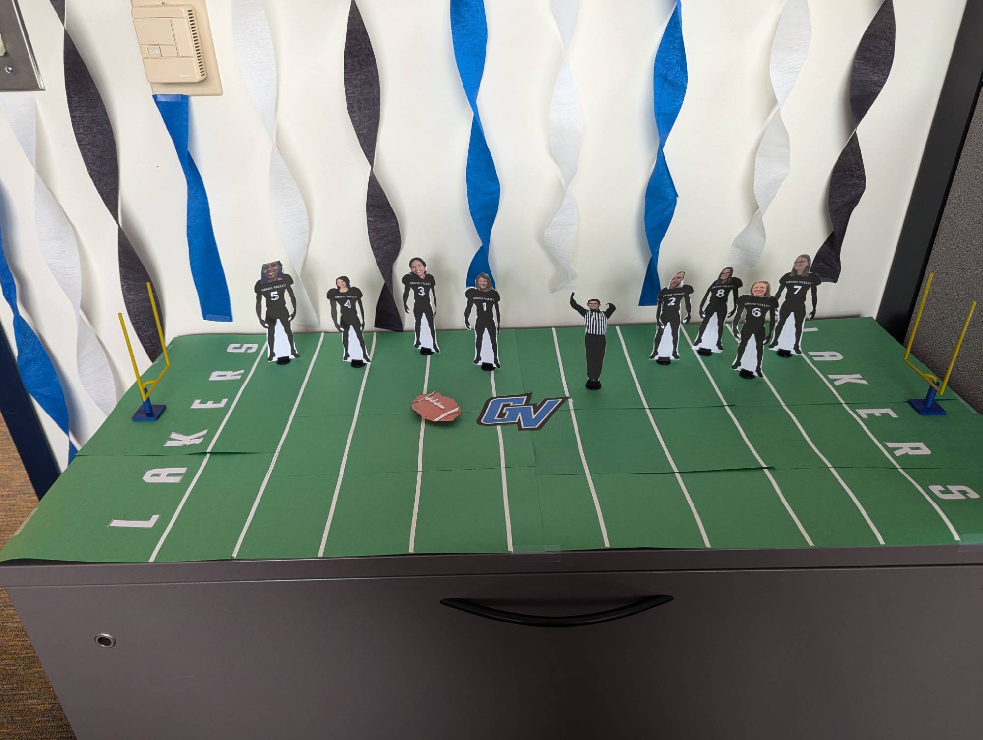 College of Computing Advising Center football player cutouts #2